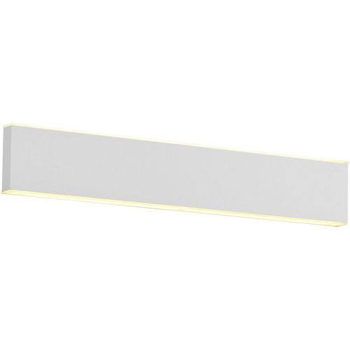 Wandlampe Delta-B Weiss Metall 30 cm 4 cm - LED - Lichtfarbe: Extra warmweiss - Wandlampe- LED Energiesparlampe