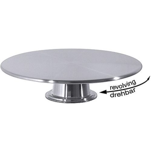 Tortenplatte Contacto Bander Silber Edelstahl 32 cm 7.5 cm - Tortenplatte