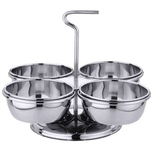 Schälchen-Set Contacto Bander Silber Edelstahl 22 cm 14 cm - Schälchen-Set