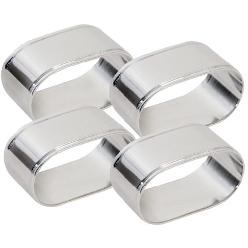 Serviettenring Contacto Bander - Farbe: Silber - Material: Versilbert, Messing - Serviettenring