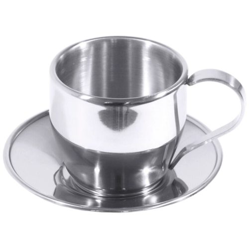 Kaffeetassen-Set Contacto Bander Silber Edelstahl 0.18 l - Kaffeetassen-Set