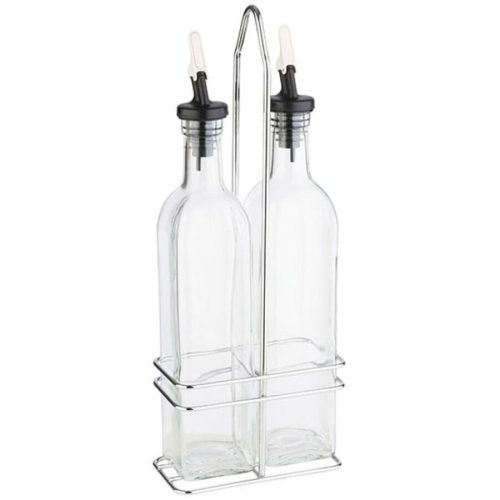 Öl- und Essigspender Aps Transparent Glas/Edelstahl/Metall 7 cm 34 cm - Öl- und Essigspender