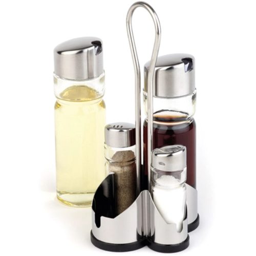 APS Economic Transparent Edelstahl/Glas 10.6 cm 21.8 cm - Menage