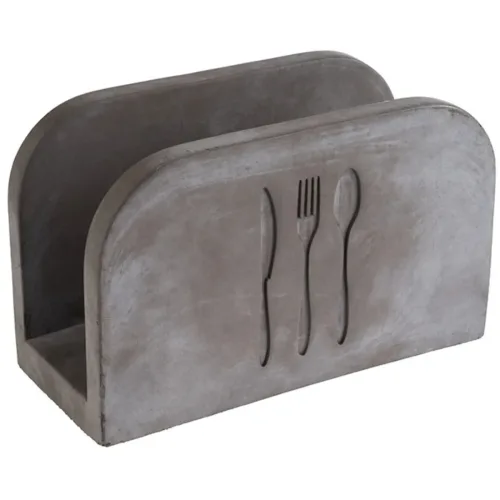 Aps, APS Serviettenhalter Element - Farbe: Silber - Material: Schiefer - Serviettenhalter