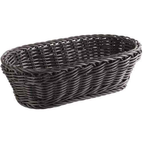Aps, APS Korb PROFI LINE, Polypropylen, oval; 16x28x8 cm (LxBxH); schwarz; oval
