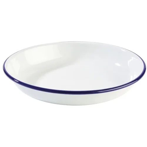 Aps, APS Teller Enamelware Blau Blech/Stahl 24 cm - Material: Stahlblech - Teller