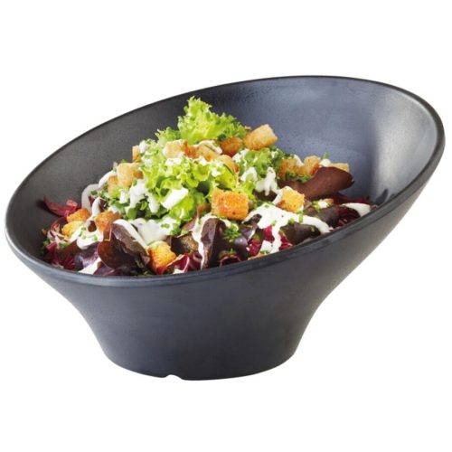 Aps, APS Schale Zen konisch mit abgeschrägtem Rand; 800 ml, 22.5x12.5 cm (ØxH); schwarz; rund