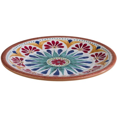 Aps, APS Teller ARABESQUE, flach, Ø 21,5 cm; 21.5x2 cm (ØxH); beige/blau; rund