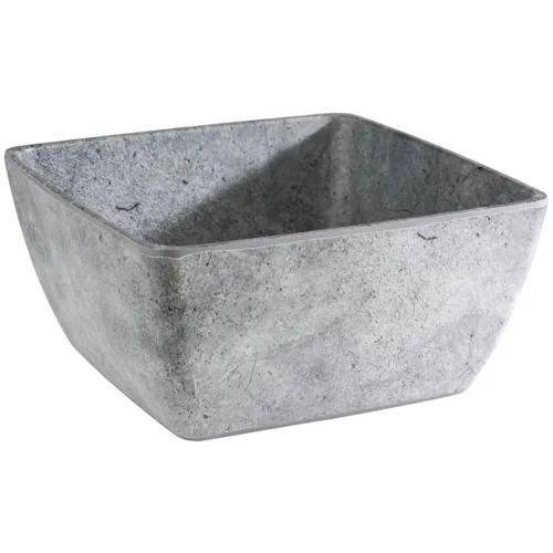 Aps, APS Schüssel Element Silber Kunststoff 25 cm 12 cm - Material: Melamin