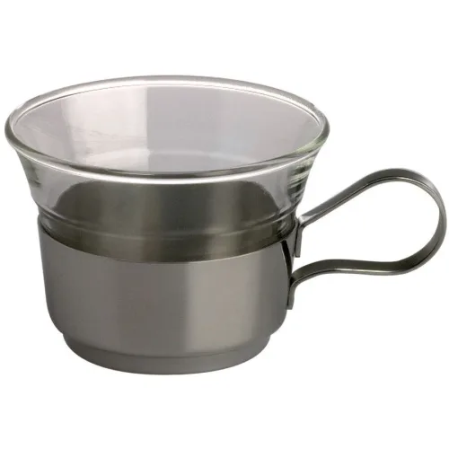 PIAZZA Becher Jena Silber/Transparent Glas 0.16 l - Becher