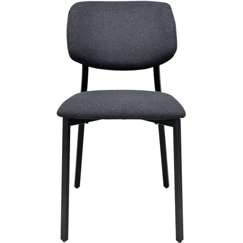 LIVIQUE, Stuhl Traveti Schwarz Polyester 43.5 cm - Stuhl