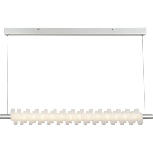 Pendellampe Flora Silber Kunststoff/Metall 100 cm 140 cm - LED - Lichtfarbe: Extra warmweiss - Material: Metall/Kunststoff - Pendellampe- LED