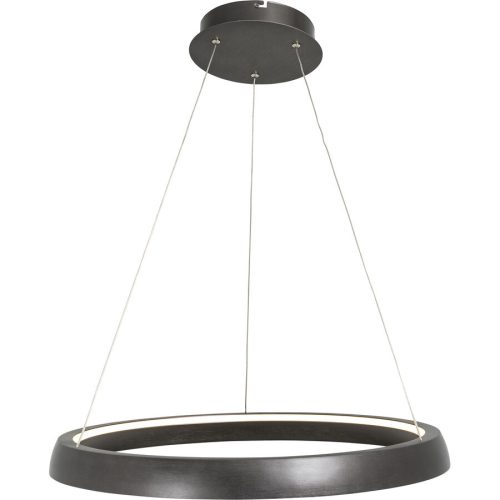 Pendellampe Mira Grau Aluminium/Metall 60 cm 150 cm - Farbe: anthrazit - LED - Lichtfarbe: Extra warmweiss - Material: Metall/Aluminium - Pendellampe-