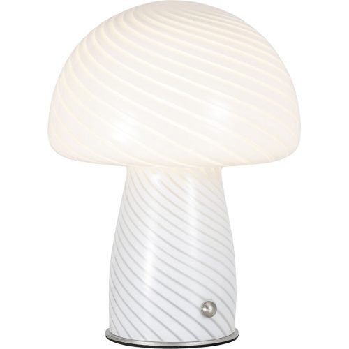 Tischlampe Cala Glas weiss G9 5W LED - LED - Lichtfarbe: Warmweiss - Tischlampe- LED Energiesparlampe