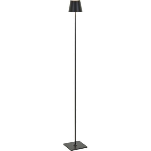 Stehlampe Aline Schwarz Aluminium 120 cm 15 cm - LED - Lichtfarbe: Extra warmweiss - Stehlampe- LED Energiesparlampe