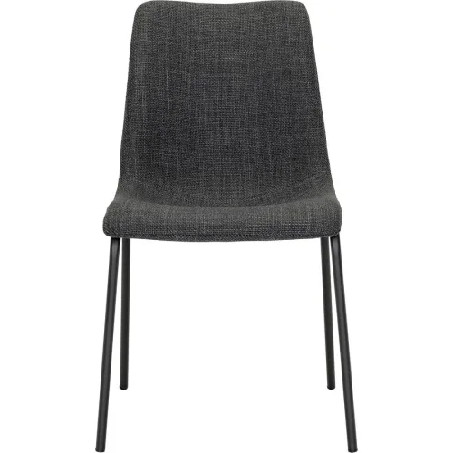 Stuhl Sabia Grau Stoff/Polyester/Metall 45.6 cm - Material: Stoff, polyester, metall - Stuhl