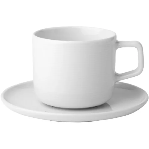 Sola Kaffeetassen-Set Basic Chic Weiss Porzellan - Kaffeetassen-Set