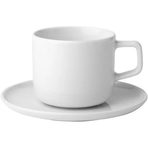 Sola, Sola Kaffeetassen-Set Basic Chic Weiss Porzellan - Kaffeetassen-Set