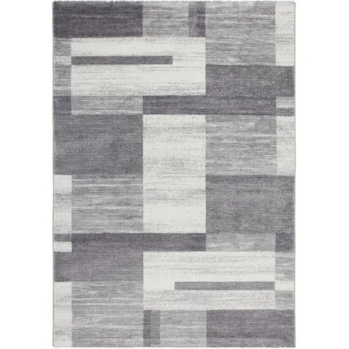 LIVIQUE, Teppich Feeling Grau/Silber Kunststoff 170 cm 120 cm - Material: Polypropylen - Teppich