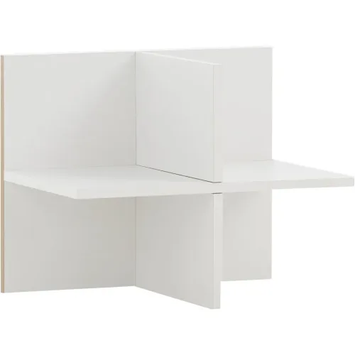 Regalkomponente Ciri Weiss Holz 47.5 cm 38.4 cm - Material: Holzwerkstoff - Regalkomponente
