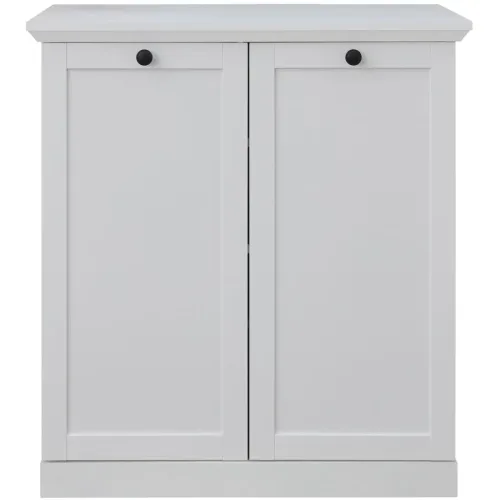 Sideboard Wombat Weiss Holz 81 cm 88 cm - Material: Holzwerkstoff - Sideboard