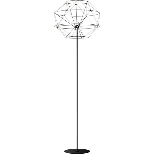 URBAN Stehlampe Euclide Schwarz Eisen 35 cm 170 cm - LED - Lichtfarbe: Extra warmweiss - Stehlampe- LED Energiesparlampe