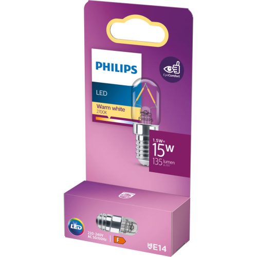 Leuchtmittel Philips Kunststoff E14 1.5 W - Farbe: Transparent - LED - Lichtfarbe: Extra warmweiss - Leuchtmittel- LED Leuchtmittel