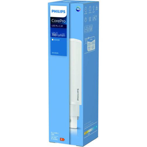 Leuchtmittel Philips Glas G24d-2 6.9 W - Farbe: weiss matt - LED - Lichtfarbe: Extra warmweiss - Leuchtmittel- LED Leuchtmittel