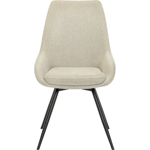 LIVIQUE, Stuhl Eden Flex Beige Polyester 50 cm Drehbar - Stuhl