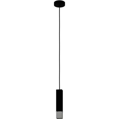 Eglo Pendellampe Butrano Schwarz/Silber Stahl 5.5 cm 110 cm - Pendellampe