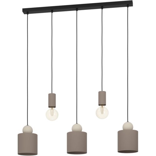 Eglo Pendellampe Gazzola Stahl 15 cm 110 cm - Farbe: mocca - Pendellampe