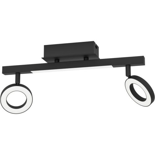 Eglo Spot Cardillio 2 Schwarz Aluminium/Stahl 8.5 cm 19.5 cm - LED - Lichtfarbe: Warmweiss - Spot- LED Energiesparlampe