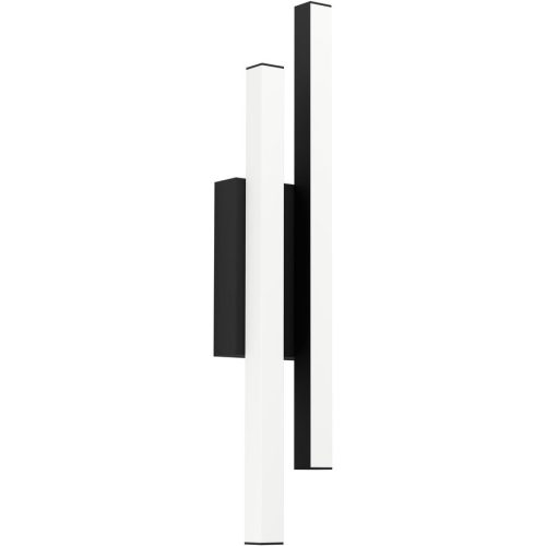 Eglo Wandlampe aussen Serricella Schwarz Stahl verzinkt 49.5 cm - LED - Lichtfarbe: Warmweiss - Wandlampe aussen- LED Energiesparlampe
