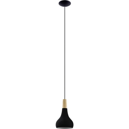 Eglo Pendellampe Sabinar Braun/Schwarz Stahl/Holz 110 cm - Material: Holz/Stahl - Pendellampe