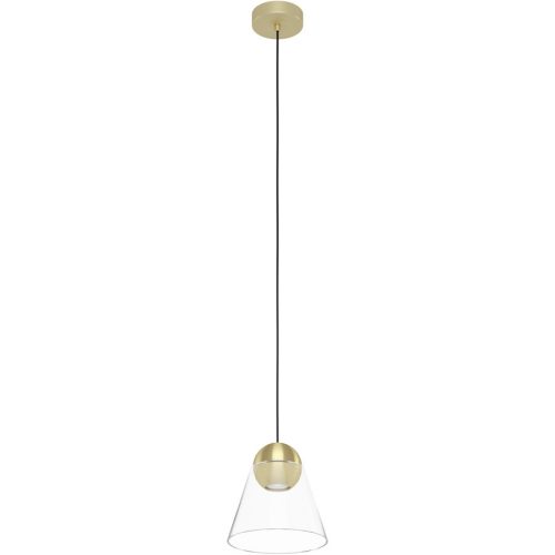 Eglo Pendellampe Cerasella Stahl 110 cm - Farbe: messing gebürstet/smoky - Pendellampe