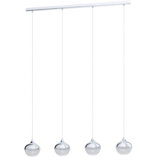 Eglo Pendellampe Mioglia 1 Grau Stahl 15 cm 110 cm - Farbe: chrom - Pendellampe