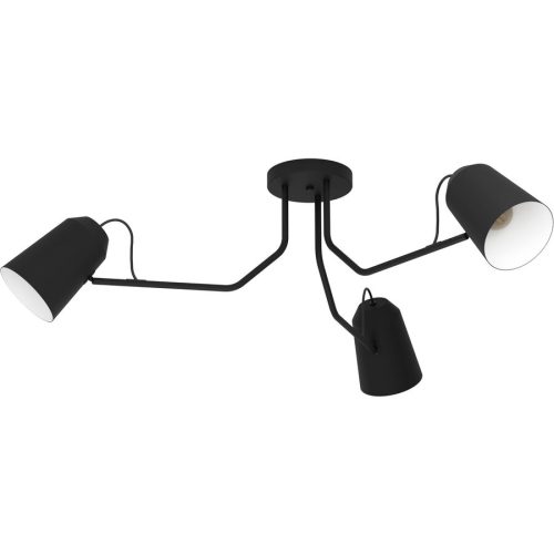 Eglo Deckenlampe Loreto Schwarz/Weiss Stahl 35.5 cm - Deckenlampe