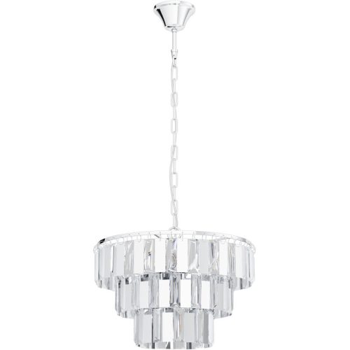 Eglo Pendellampe Erseka Grau Stahl 130 cm - Farbe: chrom - Pendellampe