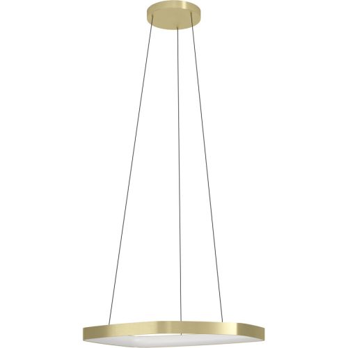 Eglo Pendellampe Vallerosa Aluminium/Stahl 110 cm - Farbe: messing gebürstet/smoky - LED - Lichtfarbe: Warmweiss - Pendellampe- LED Energiesparlampe