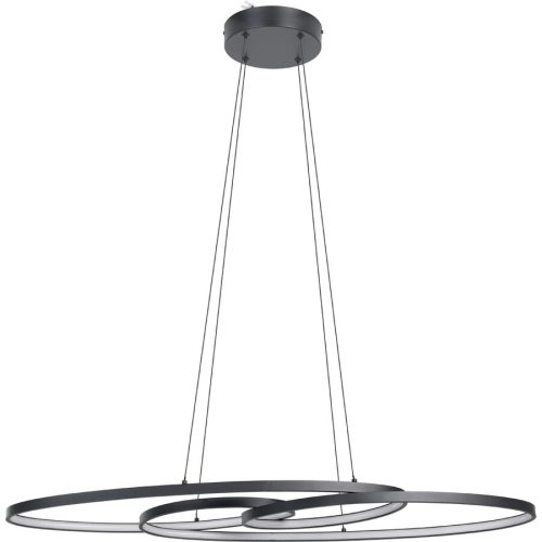 Eglo Pendellampe Gianella Schwarz Aluminium/Stahl 36 cm 120 cm - LED - Lichtfarbe: Warmweiss - Pendellampe- LED Energiesparlampe
