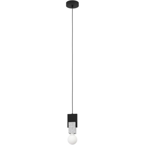 Eglo Pendellampe Lobatia Schwarz Stahl/Holz 110 cm - Material: Holz/Stahl - Pendellampe