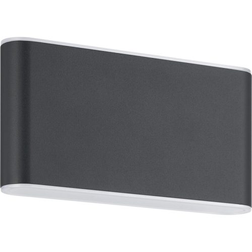 Eglo Wandlampe aussen Grutti Grau Aluminium 9 cm - Farbe: anthrazit - LED - Wandlampe aussen- LED Energiesparlampe