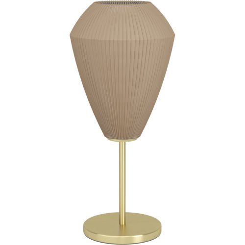 Eglo Tischlampe Caprarola Stahl 46 cm - Farbe: messing gebürstet/smoky - Tischlampe