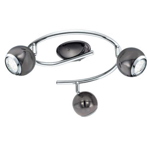 Eglo Spot Bimeda Grau Stahl 34.5 cm - Farbe: Nickel - Lichtfarbe: Warmweiss - Spot