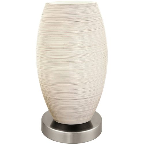 Eglo Tischlampe Batista 3 Grau Stahl 22.5 cm - Farbe: Nickel matt - Tischlampe