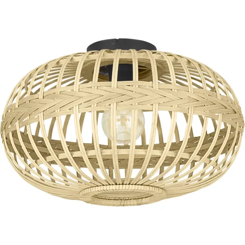 Eglo, Eglo Deckenlampe Amsfield Schwarz Stahl 28.5 cm - Deckenlampe