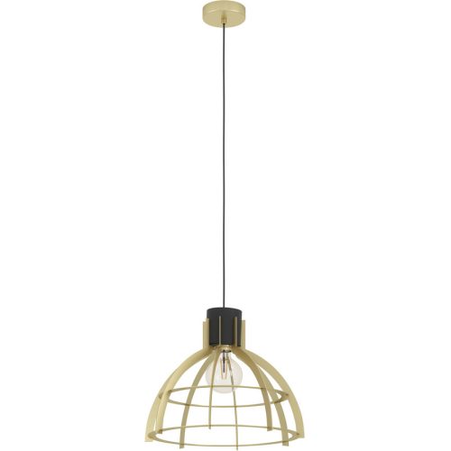 Eglo Pendellampe Stillington Gold/Schwarz Stahl 110 cm - Farbe: schwarz-gold - Pendellampe