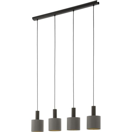 Eglo Pendellampe Concessa 1 Braun Stahl 16 cm 150 cm - Farbe: Dunkelbraun - Pendellampe