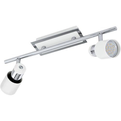 Eglo Spot Davida Weiss/Grau Stahl 7 cm - Farbe: chrom/weiss - Spot