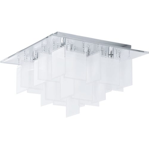 Eglo Deckenlampe Condrada 1 Grau Stahl 47 cm 30 cm - Farbe: chrom - Deckenlampe